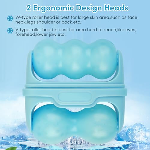 Fronnor Ice Roller for Face,Eyes,Women Gifts Idea,Therapeutic Cooling to Tighten Brighten Complexion and Reduce Wrinkles,Massager Under Eye Puffiness,Migraine and Pain Relidf