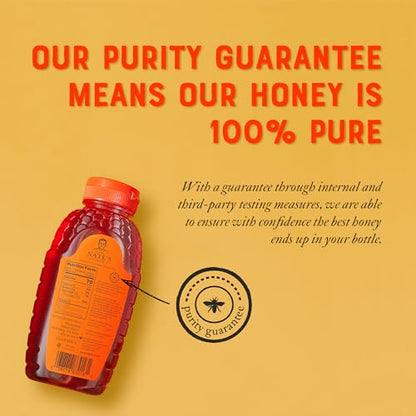 Nature Nate's Raw Unfiltered Honey 16 oz Squeeze