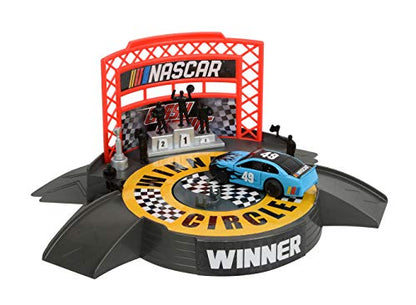 Far Out Toys NASCAR Crash Circuit Ultimate Road Course Bundle with Huge Race Track, Winner’s Circle, 4 Cars Total | Electric Powered, Over 6 Ft Assembled | Capture The Momentum and Thrill of Nascar