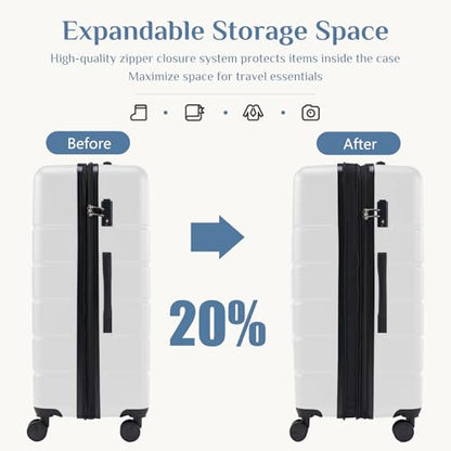 OLIXIS Expandable Hardside Luggage Set with Wheels