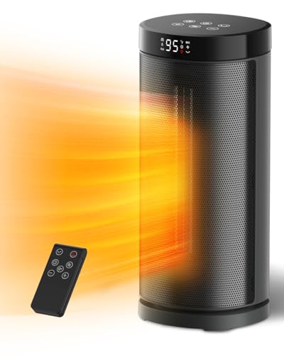 1500W Oscillating Electric Space Heater with Thermostat