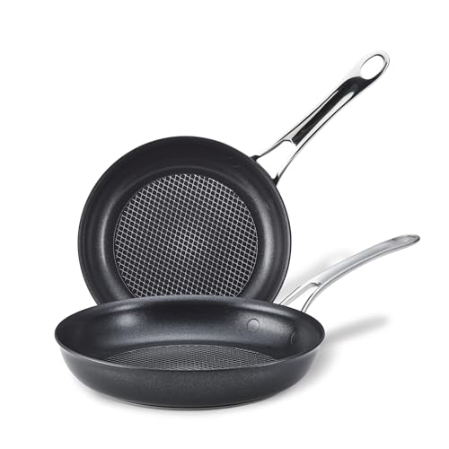 2 Piece Anolon Nonstick Frying Pan Skillet Set