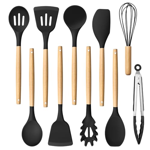 10 Piece Silicone Heat Resistant Cooking Utensil Set