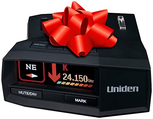 UNIDEN R8 Extreme Long-Range Radar/Laser Detector, Dual-Antennas Front & Rear Detection w/Directional Arrows, Built-in GPS w/Real-Time Alerts, Voice Alerts, Red Light Camera and Speed Camera Alerts