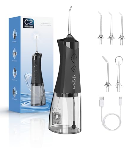 350ML Cordless Water Dental Flosser Oral Irrigator Rechargeable