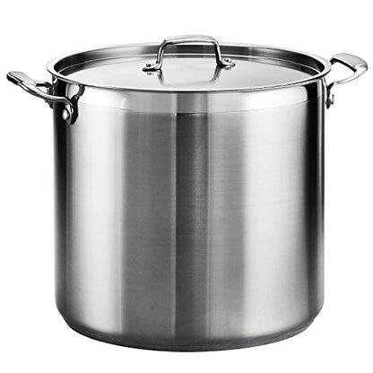 Tramontina Covered Stock Pot Stainless Steel 24-Quart, 80120/003DS