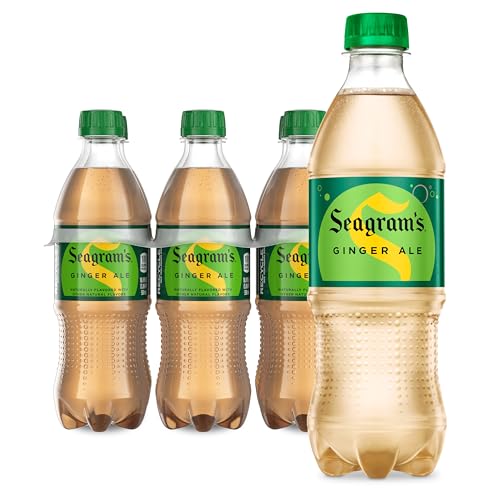 6 Pack Seagram's Ginger Soda Soft Drinks 16.9 fl oz