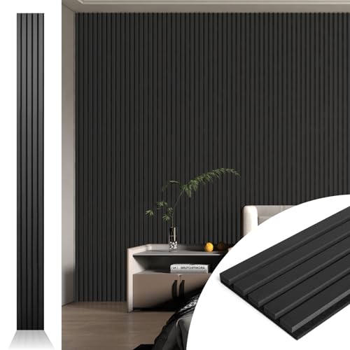 4 Pack Acoustic Slat Wall and Ceiling Panels