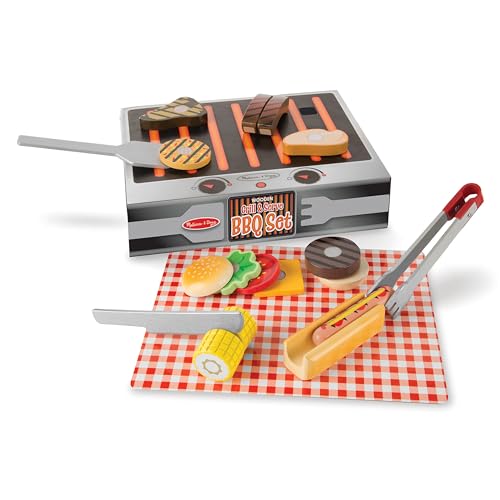 Melissa & Doug Grill and Serve BBQ Play Food Set