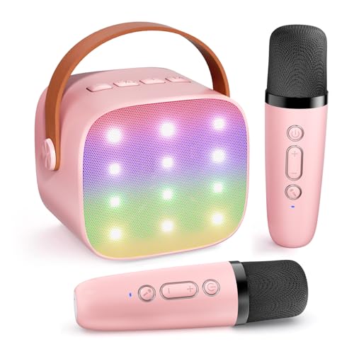 Bluetooth Karaoke Speaker with 2 Wireless Microphones