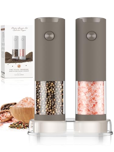 Electric Automatic Adjustable Salt and Pepper Grinder Set