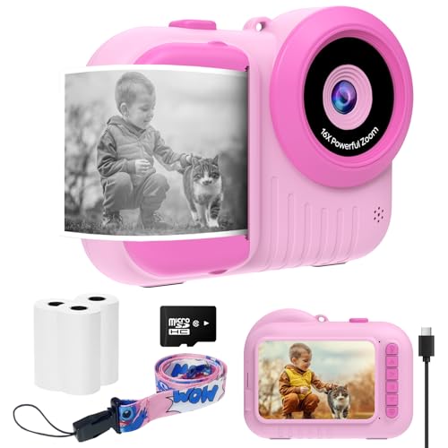 Kids Instant Print Camera, 3.5" Digital Photo Toy