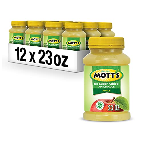 12 Pack Mott's No Sugar Added Applesauce 23oz Jars