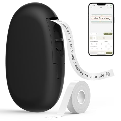 SUPVAN Bluetooth Label Maker Machine with App, Waterproof Labels