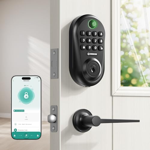 IRONZON Fingerprint Keyless Entry Door Lock Deadbolt Set