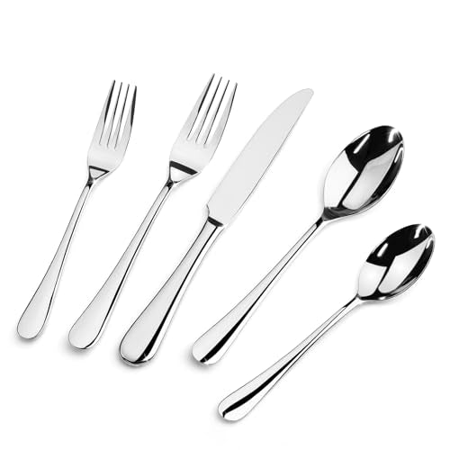 30-Piece Heavy Duty Stainless Steel Silverware Set