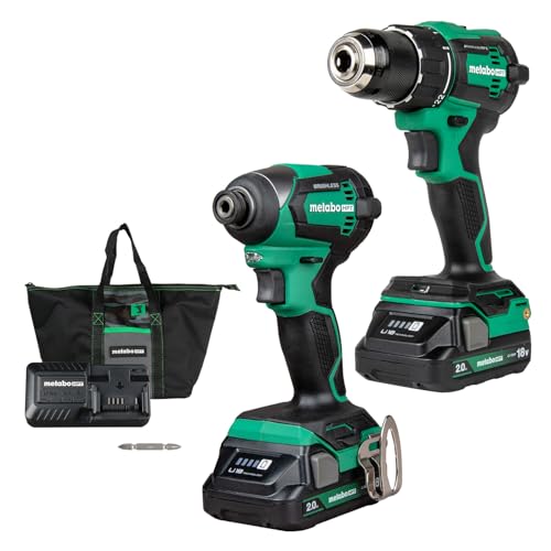 Metabo HPT 18V Cordless Drill and Impact Driver Combo