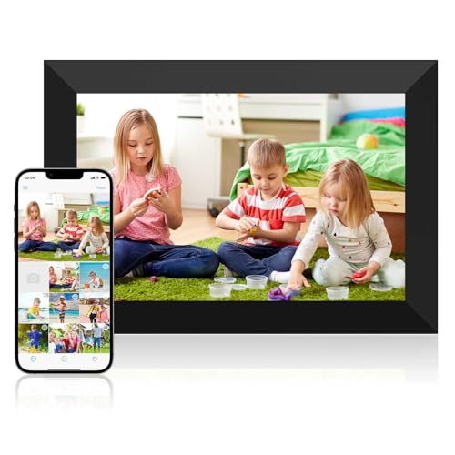 Dasfiwo Digital Picture Frame 10.1 Inch Smart WiFi Digital Photo Frame 1280 * 800 HD IPS Touch Screen,Auto Rotation,Share Photos Or Videos for Via Free APP