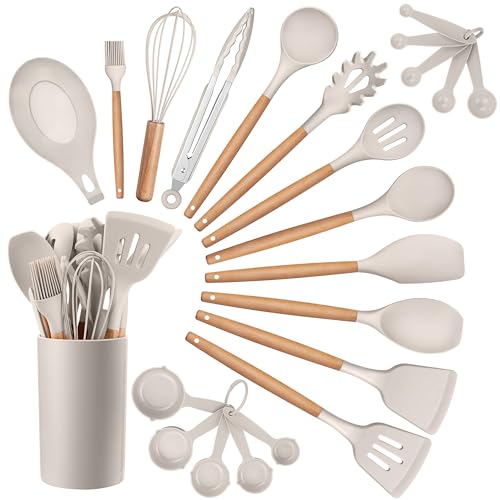 23 Piece Silicone Kitchen Utensil Set with Holder