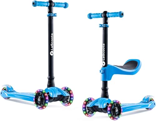 Lascoota 3-Wheel Kids Scooter with Removable Seat