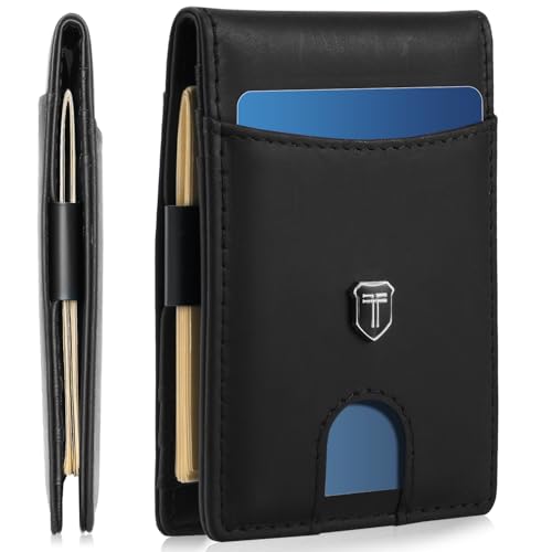 Slim RFID Money Clip Card Wallet