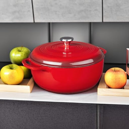 Lodge 7.5 Quart Enameled Cast Iron Dutch Oven