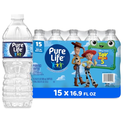 15 Pack Pure Life Purified Bottled Water 16.9oz