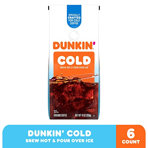 6 Pack Dunkin' Cold Ground Coffee