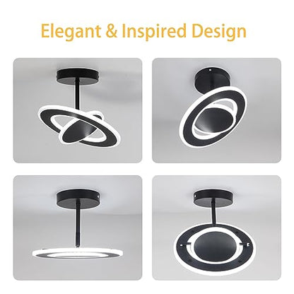 EIDEARAY Modern LED Ceiling Light Acrylic Hallway Light 30W Cool White Multi-Directional Ceiling Lamp Adjustable Flush Mount Ceiling Light Fixtures for Bedroom Kitchen Balcony Corridor Stair Aisle