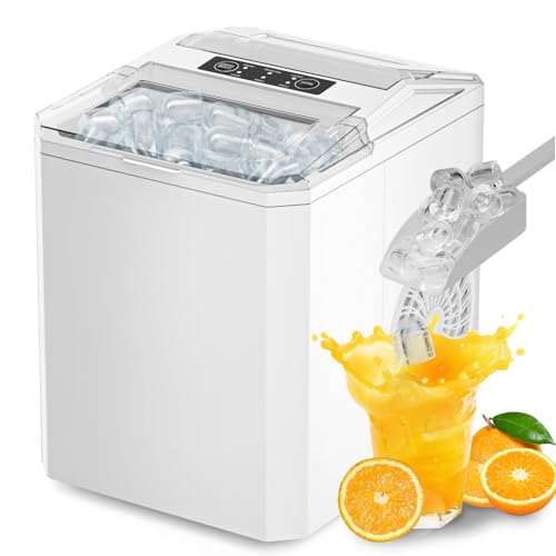 26lbs Countertop Portable Ice Maker, Auto-Clean, Scoop Included