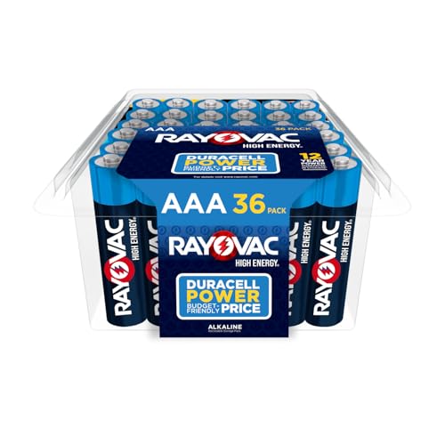 36 Pack Rayovac High Energy AAA Alkaline Batteries