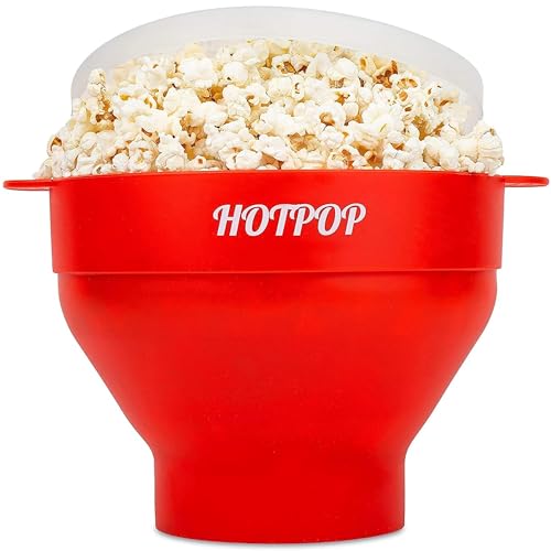 15-Cup Collapsible Silicone Microwave Popcorn Popper Bowl