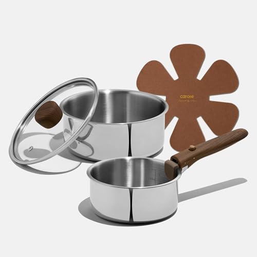5 Piece Tri-Ply Stainless Steel Saucepan Set