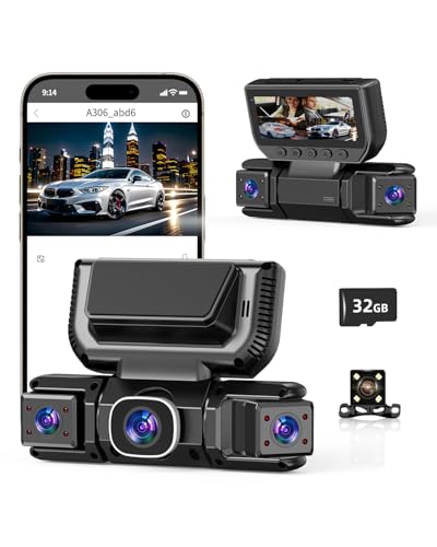 4 Channel 1080P 360° Dash Cam with WiFi App