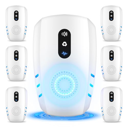 6 Pack Ultrasonic Indoor Pest Repellent Plug Ins