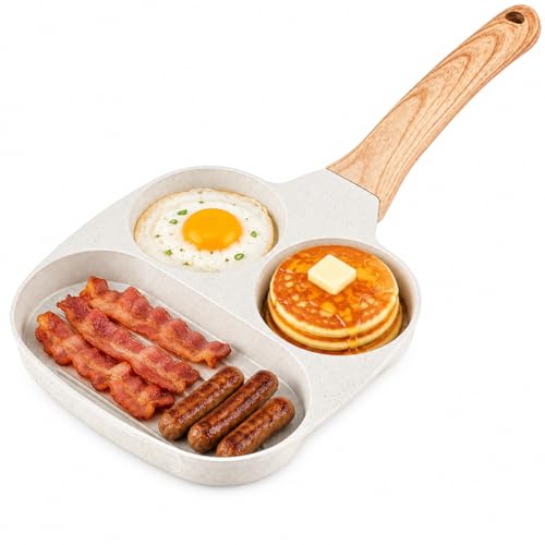 Nonstick 3-in-1 Divided Egg Frying Pan