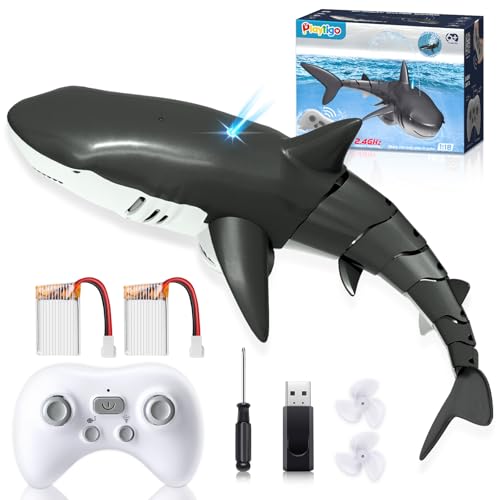 2 Pack Remote Control Shark Pool Toy for Kids