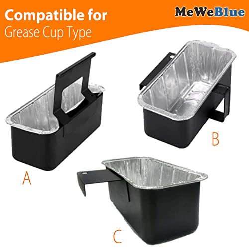 MeWeBlue 20-Pack Blackstone Grease Cup Liners, Blackstone Griddle Accessories, Grease Catcher Liners for Blackstone Grill, Aluminum Foil Drip Pan Compatible Blackstone Griddle 36" 30" 28" 22" 17"