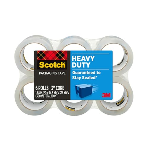 Scotch Heavy Duty Shipping Packing Tape Rolls