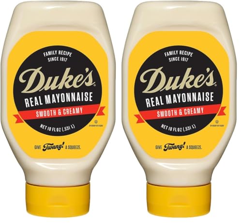 2 Pack Duke's Mayonnaise Squeeze Bottles 18 oz