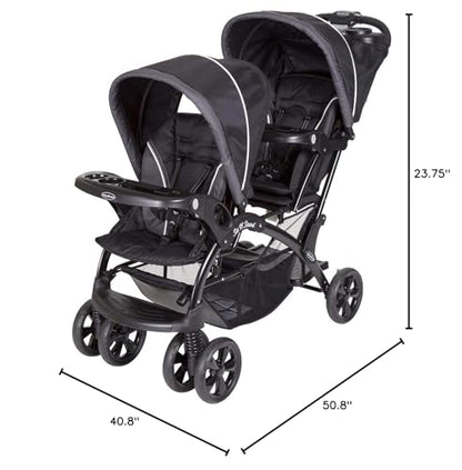 Baby Trend Sit N' Stand Double Stroller, Onyx