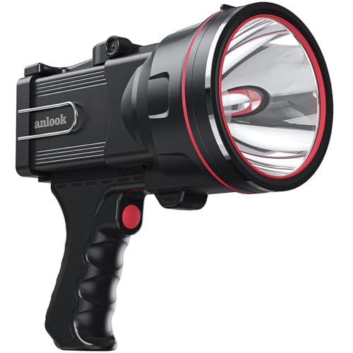 Rechargeable Waterproof Handheld Spotlight with Phone Charger