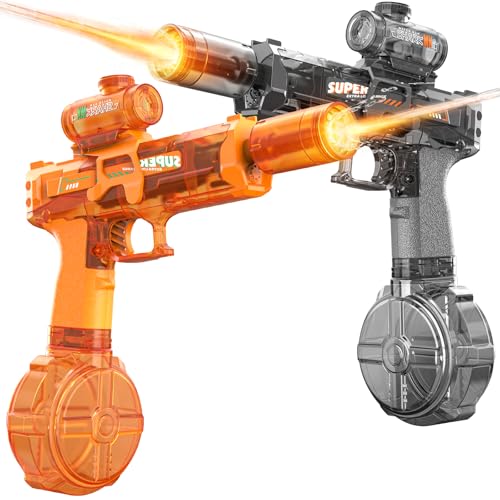 2 Pack Electric Automatic Water Guns with LED