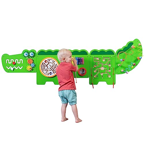 Montessori Crocodile Activity Wall Panels Busy Board