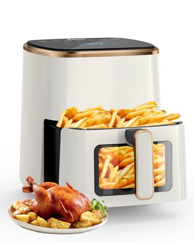 5.3Qt Air Fryer with Window, Digital Touchscreen