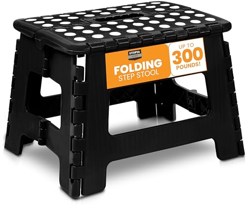 1 Pack Utopia Home Folding Step Stool 9 Inch