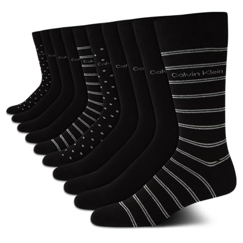 10 Pack Calvin Klein Men's Dress Crew Socks