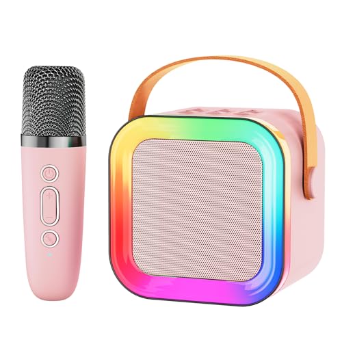 Mini Bluetooth Karaoke Machine with Wireless Microphone