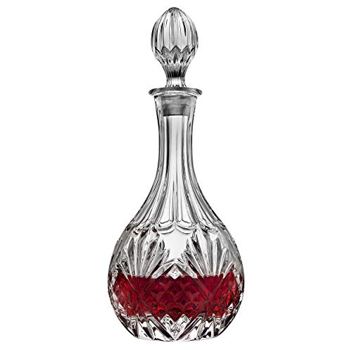 Godinger Crystal Wine Decanter Elegant Liquor Carafe