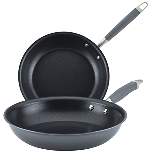 2 Piece Anolon Hard-Anodized Nonstick Skillet Set